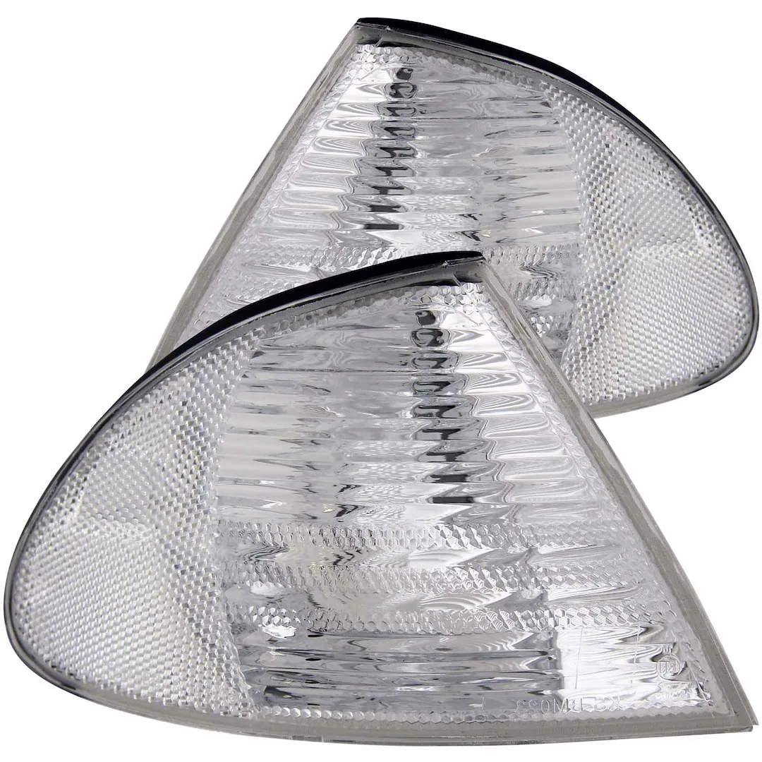 521006 – ANZO Corner Light Assembly, Clear Lens With Amber Reflectors Set Of 2
